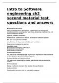 Intro to Software engineering ch2 second material test questions and answers