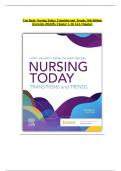 Test Bank- Nursing Today: Transition and Trends, 11th Edition (Zerwekh, 2024|2025), Chapter 1- 26| ALL Chapters