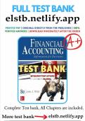 Test Bank For Financial Accounting For MBAs ( 8th Edition) By Easton And John Wild||LATEST UPDATE 2024