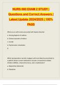 NURS 660 EXAM 2 STUDY | Questions and Correct Answers | Latest Update 2024/2025 | 100% PASS