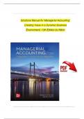 TEST BANK for Managerial Accounting: Creating Value in a Dynamic Business Environment, 13th Edition by Hilton | Verified Chapters 1 - 17 | Complete Newest Version