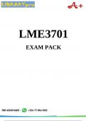 LME3701 Exam Pack 2025