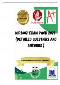 MIP2602 EXAM PACK 2025  {DETAILED QUESTIONS AND ANSWERS }