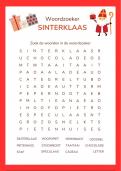 Sinterklaas woordzoeker