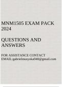 MNM1505 Exam pack 2024(Questions and answers)