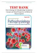 TEST BANK For Davis Advantage for Pathophysiology Introductory Concepts and Clinical Perspectives 3rd Edition By Theresa Capriotti, All 42 Chapters Covered, Verified Latest Edition..