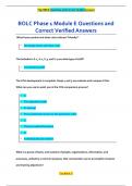 BOLC Phase 1 Module E Questions and  Correct Verified Answers