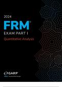 2024 FRM Exam Part I Quantitative Analysis PDF