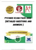 PYC4803 EXAM PACK 2025  {DETAILED QUESTIONS AND ANSWERS }