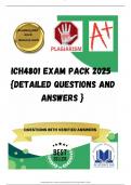 ICH4801 EXAM PACK 2025  {DETAILED QUESTIONS AND ANSWERS }