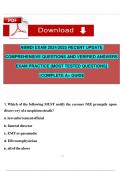 ABMDI EXAM 2024/2025 RECENT UPDATE COMPREHENSIVE QUESTIONS AND VERIFIED ANSWERS EXAM PRACTICE [MOST TESTED QUESTIONS] ||COMPLETE A+ GUIDE