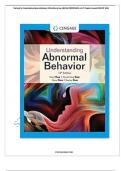  Test bank for Understanding Abnormal Behavior 12th edition by Sue, ISBN No 9780357365212 , all 17 Chapters Covered (NEWEST 2024)