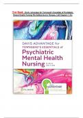 Test Bank - Davis Advantage for Townsend’s Essentials of Psychiatric Mental Health Nursing 9th Edition Karyn Morgan, (All Chapters 1-32) 2024|2025