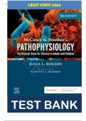 Test Bank for McCance & Huether’s Pathophysiology 9th Edition by Julia Rogers ISBN:9780323789875||Complete Guide A+