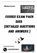 COS1521 EXAM PACK 2025  {DETAILED QUESTIONS AND ANSWERS }