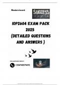 IOP2604 EXAM PACK 2025  {DETAILED QUESTIONS AND ANSWERS }