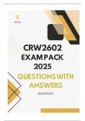 CRW2602 EXAM PACK 2025 - QUESTIONS & ANSWERS