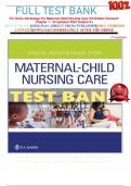 FULL TEST BANK For Davis Advantage For Maternal Child Nursing Care 3rd Edition Scannell  Chapter 1 - 33 Updated 2023 Graded A+     