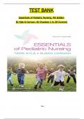 Test Bank For Essentials of Pediatric Nursing, 4th Edition by Kyle & Carman All 1-29 Chapters Covered ,Latest Edition, ISBN:9781975139841