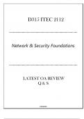 (D315) ITCL 2112 - Network & Security Foundations - Latest OA Review Q & S 2024