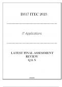 (D317) ITEC 2023 IT Applications - Latest FA Review Q & S 2024