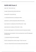 NURS 682 Exam 2 Questions And Answers 