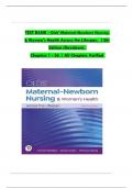 TEST BANK For Olds' Maternal-Newborn Nursing & Women's Health Across the Lifespan, 12th Edition (Davidson), Verified Chapters 1 - 36, Complete Solution Guide | GRADE A+