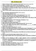 Bibl 410 weekly study questions 1  answers complete solutions.