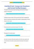 InterNachi test- Compucram Questions  and Correct Verified Answers