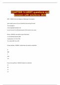 CHAPTER 14 ARRT questions and answers with solutions 2025