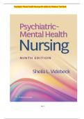 Psychiatric-Mental Health Nursing 9th edition by Videbeck Test Bank,LATEST EDITION