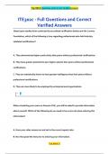 ITE302c - Full Questions and Correct  Verified Answers