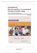 Ebersole and Hess' Gerontological Nursing & Healthy Aging 5th Edition by Theris A. Touhy, and Kathleen F Jet-Test Bank