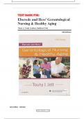 Ebersole and Hess' Gerontological Nursing & Healthy Aging 5th Edition by Theris A. Touhy, and Kathleen F Jet-Test Bank