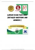 LLW2601 EXAM PACK 2025  {DETAILED QUESTIONS AND ANSWERS }