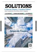 Solutions for Corporate Finance, Sixth Canadian Edition, 6th Edition Berk 