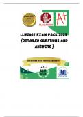 LLW2602 EXAM PACK 2025  {DETAILED QUESTIONS AND ANSWERS }