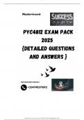 PYC4812 EXAM PACK 2025  {DETAILED QUESTIONS AND ANSWERS }