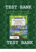 TEST BANK FOR Professional Nursing Concepts: Competencies for Quality Leadership 5th Edition by Anita Finkelman , ISBN: 9781284230888 ||All Chapters Verified | Guide A+