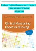 Test Banks For Clinical Reasoning Cases in Nursing 8th Edition by Mariann M. Harding;  Chapter 1 - 15