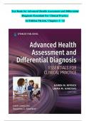 Test Bank for Advanced Health Assessment and Differential Diagnosis Essentials For Clinical Practice  1st Edition Myrick, Chapters 1 - 12