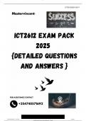 ICT2612 EXAM PACK 2025  {DETAILED QUESTIONS AND ANSWERS }