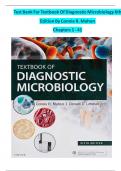  Test Bank For Textbook Of Diagnostic Microbiology 6th Edition By Connie R. Mahon  Chapters 1 - 41