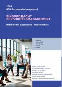 NCOI Eindopdracht personeelsmanagement 2024 - FIT tussen organisatie en personeels - Theorie Vinke, Ulrich, Epping, Minzberg / Geslaagd cijfer 8