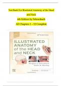 TEST BANK For Illustrated Anatomy of the Head and Neck 6th Edition by Margaret J. Fehrenbach, Susan W. Herring | Verified Chapters 1 - 12 | Complete Newest Version