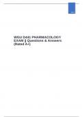 WGU D441 PHARMACOLOGY EXAM || Questions & Answers (Rated A+)