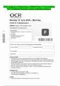 OCR GCSE (9–1) Mathematics J560/03 Paper 3 (Foundation  Tier) Combined Question Paper & Marking Scheme 