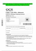 OCR GCSE Biology A (Gateway Science) J247/04 (Higher  Tier) Combined Question Paper & Marking Scheme 