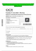 OCR GCSE (9–1) Chemistry B (Twenty First Century Science) J258/02  Depth in Chemistry (Foundation Tier) Combined Question Paper &  Marking Scheme