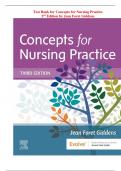 Test Bank for Concepts for Nursing Practice 3 rd Edition by Jean Foret Giddens